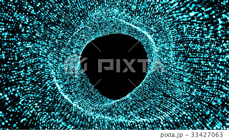 Abstract background with flow particles. Digital Abstract background with flow particles. Digital 33427063