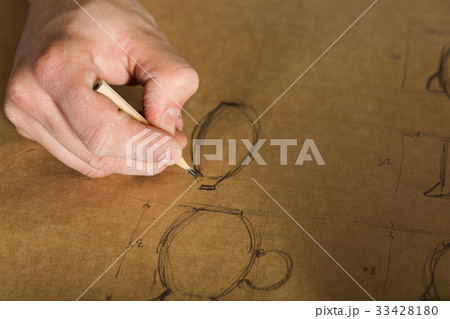 pottery manufacture, artisan tools, ceramics art 33428180