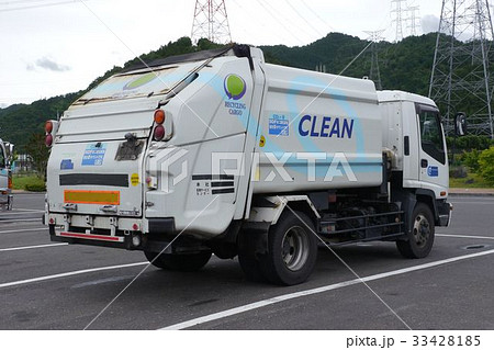 大型パッカー車の写真素材