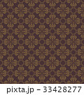 Dark Brown Flower Seamless Pattern Background.  33428277