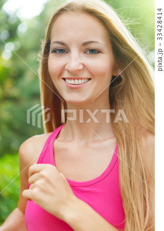 Sport fitness running young woman jogging 33428414