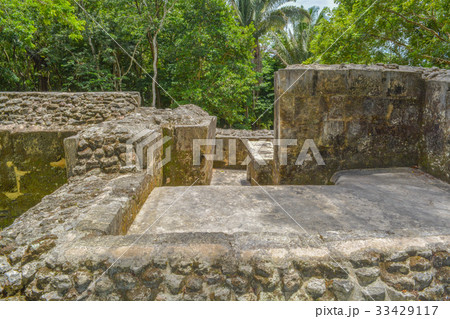 Abstract ancient Mayan ruins of Xunantunich Belize 33429117