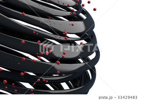 3D striped decorative balls. 3D striped decorative balls. 33429483