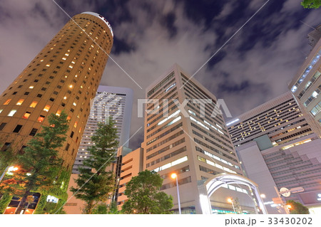 梅田高層ビル夜景 33430202