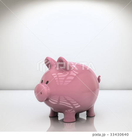 Pink piggy bank 33430640