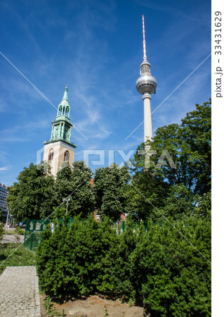 Berliner Fernsehturm Tower St Mary's Church Berlin 33431629