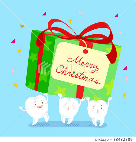 tooth with christmas 33432389