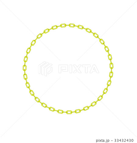Yellow chain in shape of circle 33432430