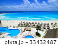 カンクンのリゾートホテルから海を 33432487