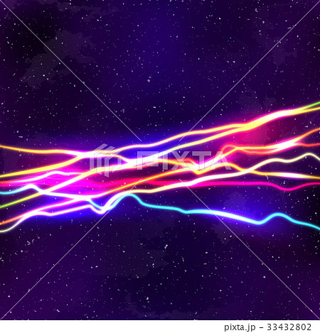 Neon lines New Retro Wave background with 80s vhs 33432802