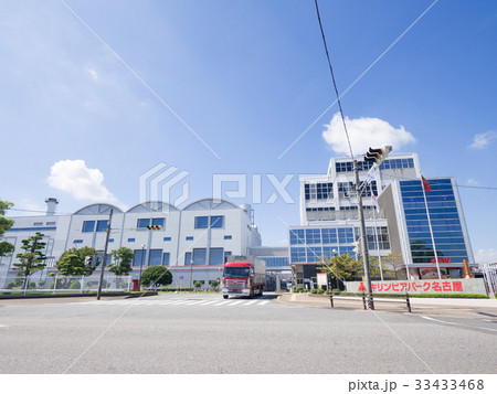 愛知県清須市 地域文化広場西交差点街並み キリンビール名古屋工場 愛知県清須市 地域文化広場西交差点街並み キリンビール名古屋工場 33433468