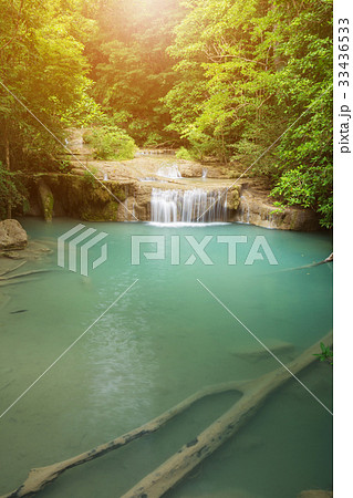 Erawan Waterfall in Kanchanaburi, Thailand 33436533
