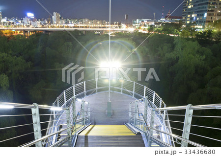 階段 支流の川橋 支流橋 33436680