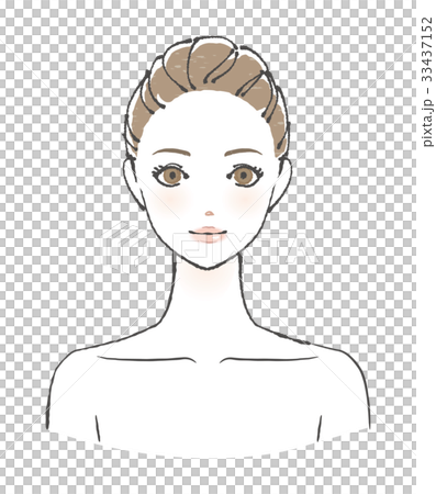 美容　笑顔　イラスト 33437152