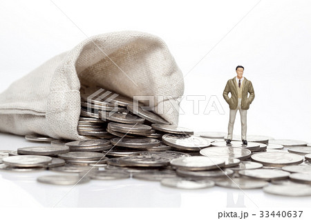 コイン ミニチュア ビジネスマン 33440637