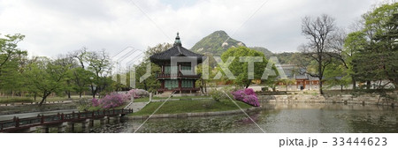 景福宮 ソウル 池 33444623