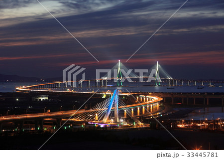 海 夜景 仁川 33445781