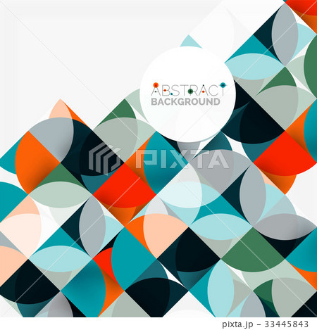 Modern geometrical abstract background circles 33445843