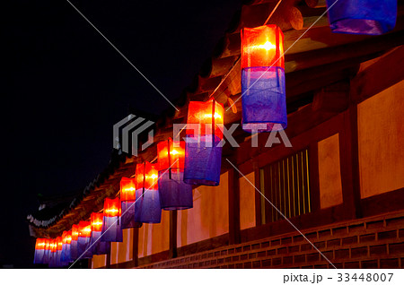 南山コル韓屋村 伝統家屋 庁舎提灯 33448007