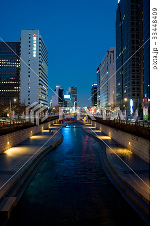 高層ビル ソウル 夜景 33448409