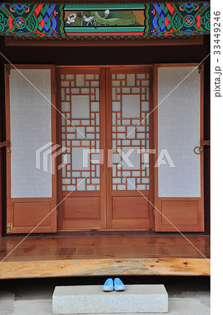 江原道 洛山寺 建具ドア 33449246