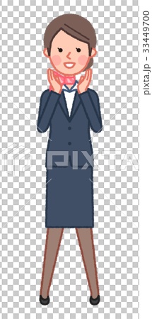 Suit & scarf Women's face to call 33449700