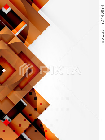 Squares geometric object in light 3d space 33449834