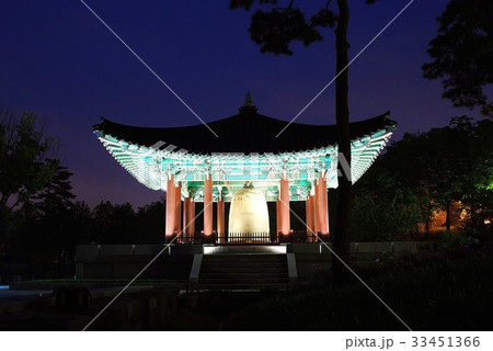 梵鐘 ソウル 夜景 33451366