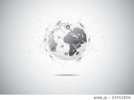 Business global network connection 33452856