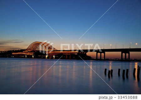 夕焼け 放火大橋 ソウル 33453088
