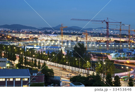 道路 ソウル 夜景 33453646