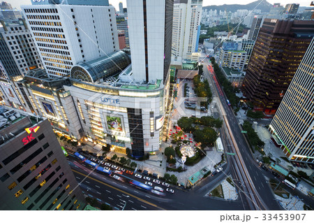 ロッテ百貨店 ソウル 夜景 33453907