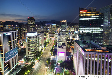 高層ビル ソウル 夜景 33453909
