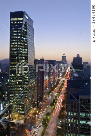 高層ビル ソウル 夜景 33454190