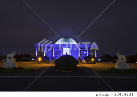 国会議事堂 ソウル 夜景 33454231