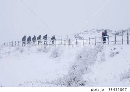冬 国立公園 手すり 33455067