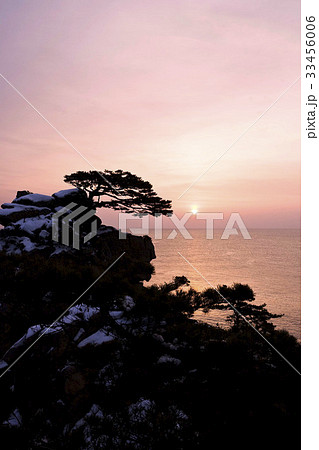 江原道 夕焼け 海 33456006