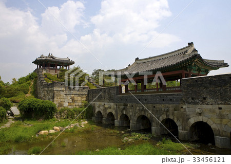 城壁 世界文化遺産 水原華城 33456121