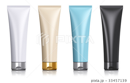Set of black color cosmetic tubes Set of black color cosmetic tubes 33457139