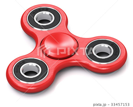 Red metal fidget spinner 33457153