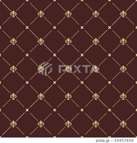 Seamless Vector Pattern With Royal Lily 33457650