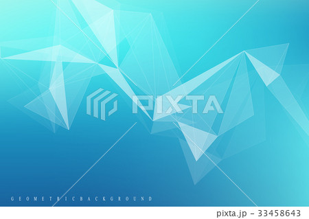 Geometric graphic background molecule and 33458643