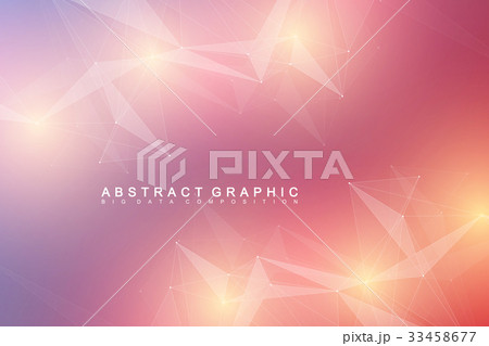 Geometric graphic background molecule and Geometric graphic background molecule and 33458677