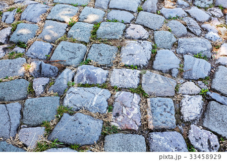 detail of cobblestone path 33458929