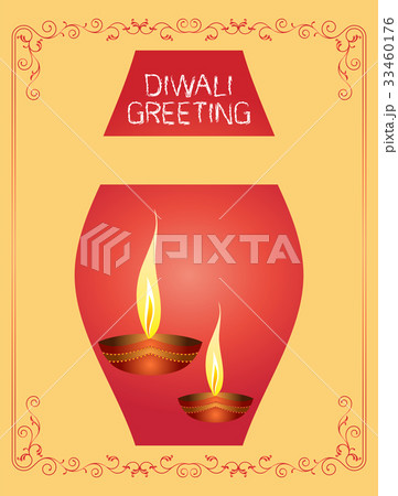 Diwali Greeting Design 33460176