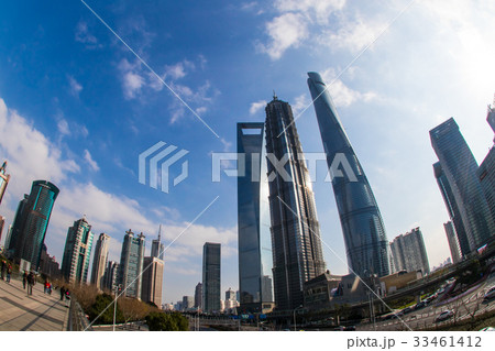 青空の上海、金融街 青空の上海、金融街 33461412