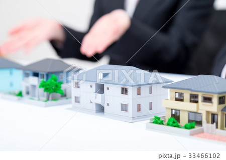 不動産　一戸建て　賃貸　　ミニチュア　固定資産税　不動産投資　相談　免税　マンションか戸建て 33466102