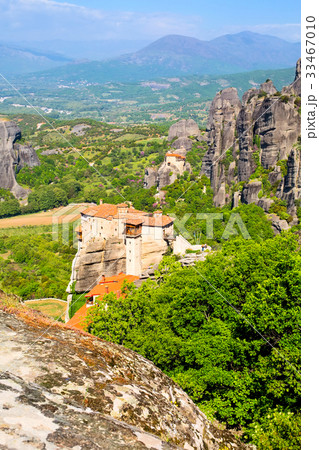 Meteora monasteries on the high cliffs, Greece Meteora monasteries on the high cliffs, Greece 33467010