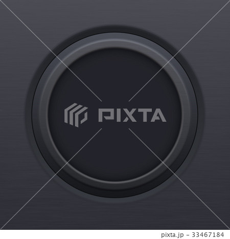 Black blank round button. Plastic matted icon Black blank round button. Plastic matted icon 33467184
