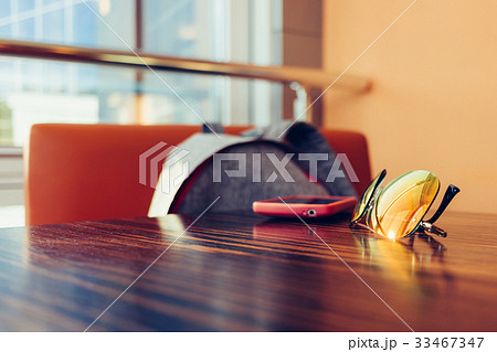 Things on a table in a cafe Things on a table in a cafe 33467347
